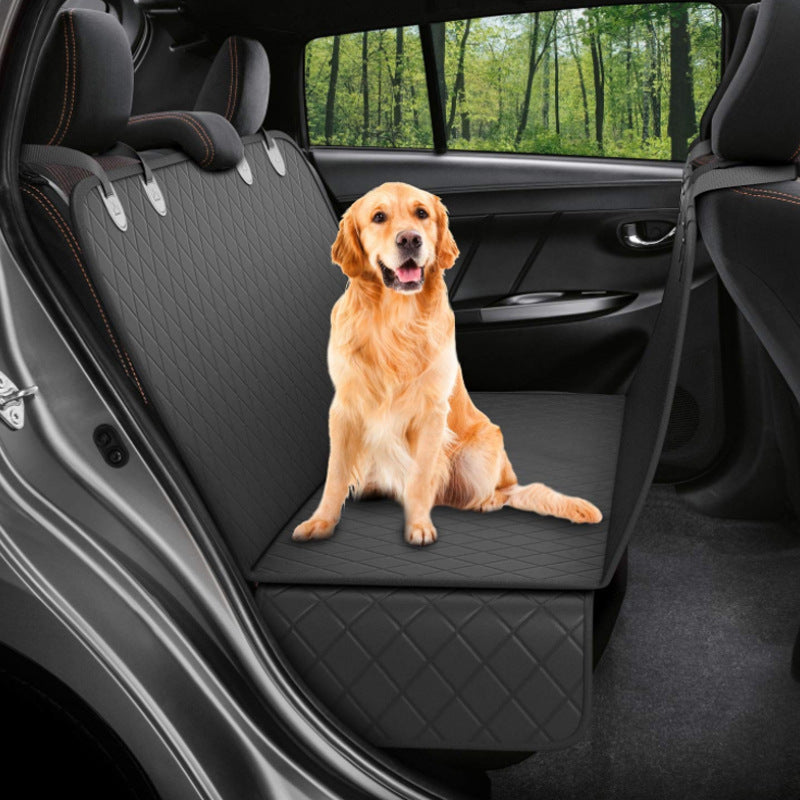 Dog Car Seat Cover & Pet Hammock – Mesh Safety Protector for Travel