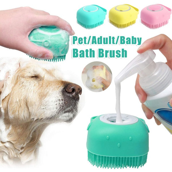 Silicone Dog Bath & Massage Gloves β 2-in-1 Grooming & Shampoo Brush